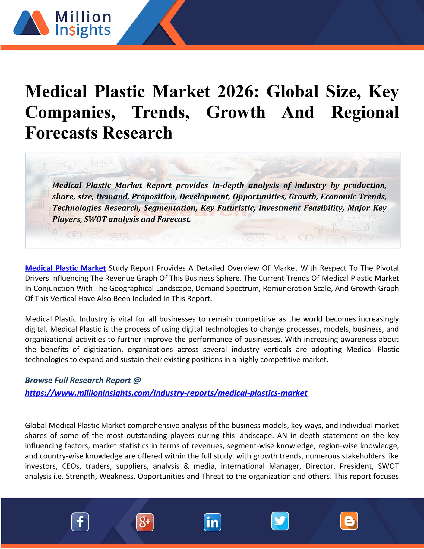 Market Hub Medical Plastic Market Pegged To Expand Robustly