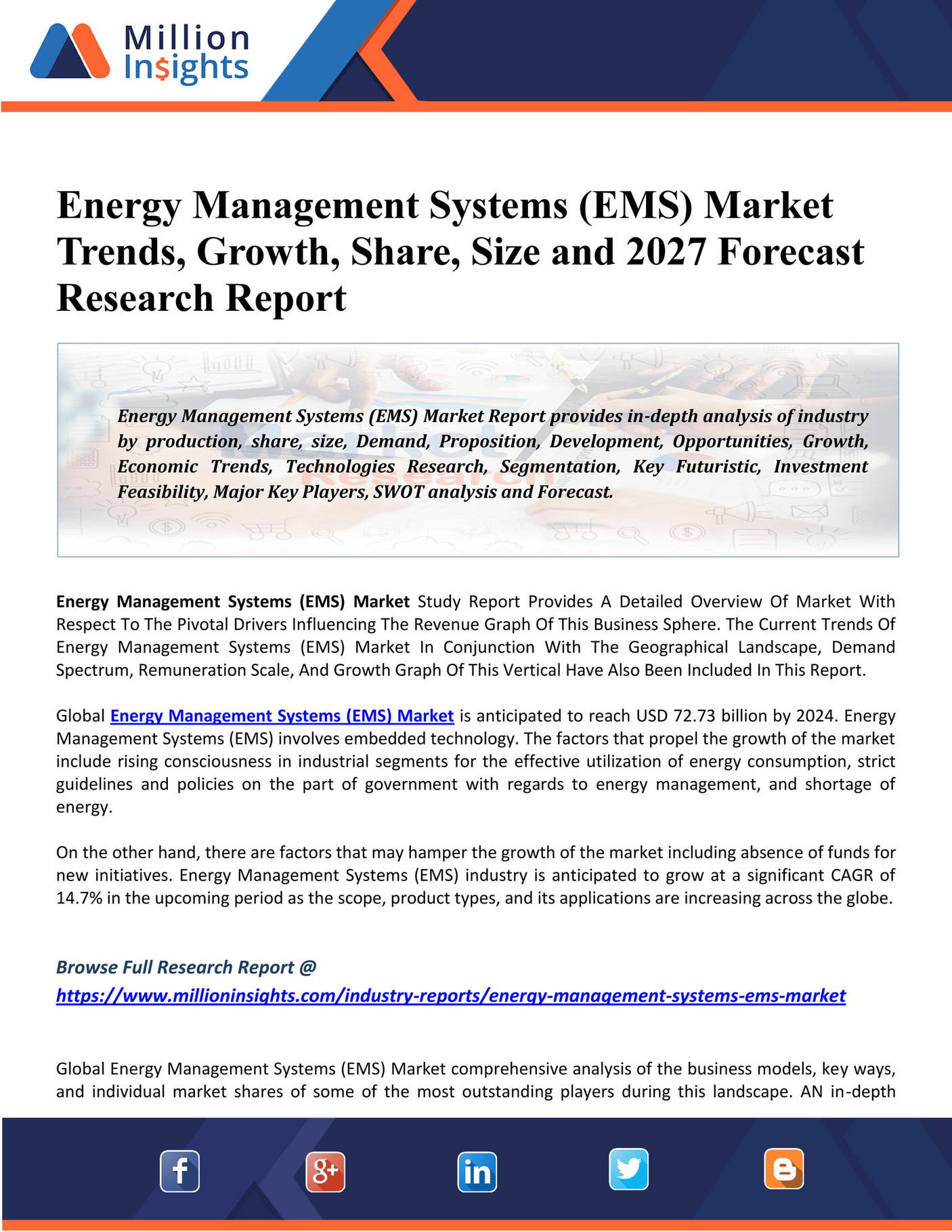Market Hub The impact of COVID19 on Energy Management Systems (EMS