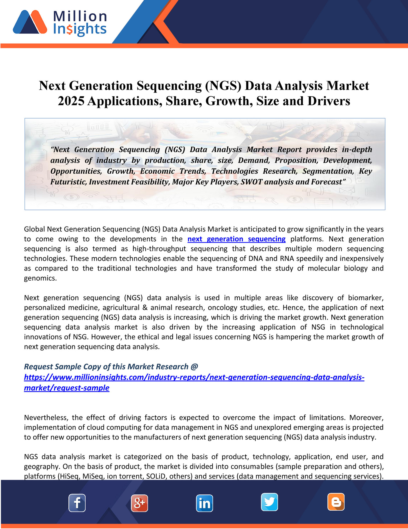 Market Hub Next Generation Sequencing (NGS) Data Analysis Market 2020