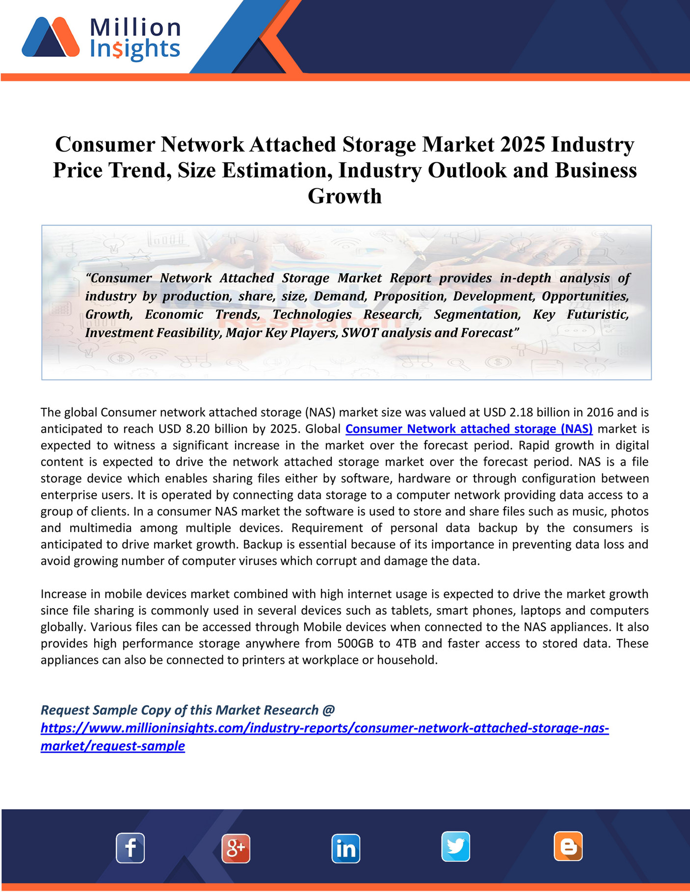 Market Hub Consumer Network Attached Storage Market Application