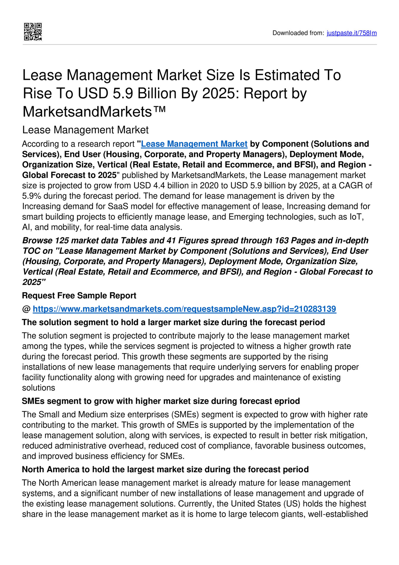 Market Hub Lease Management Market worth USD 5.9 billion by 2025