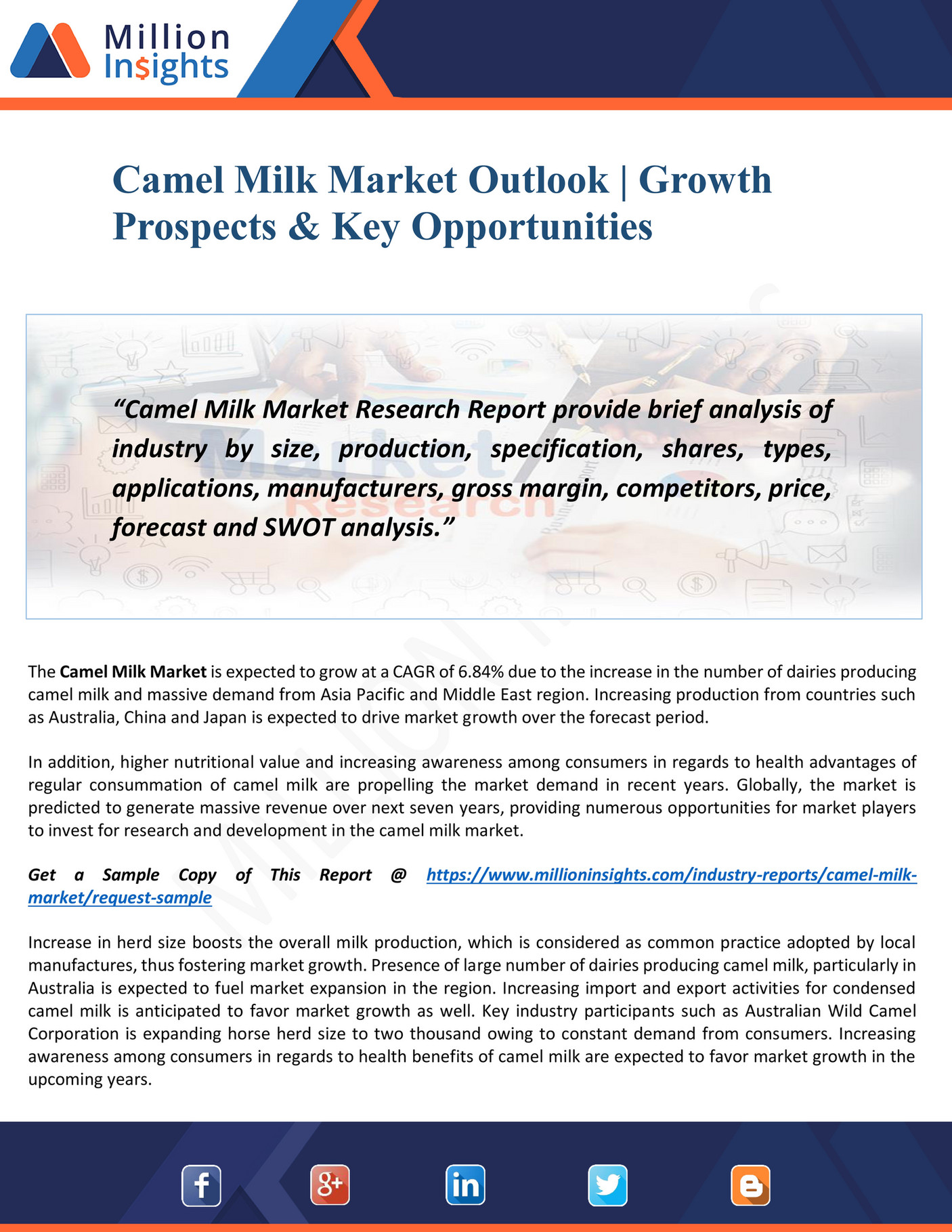 Market Hub - Camel Milk Market Trends | Cost, Demand & Share | Forecast