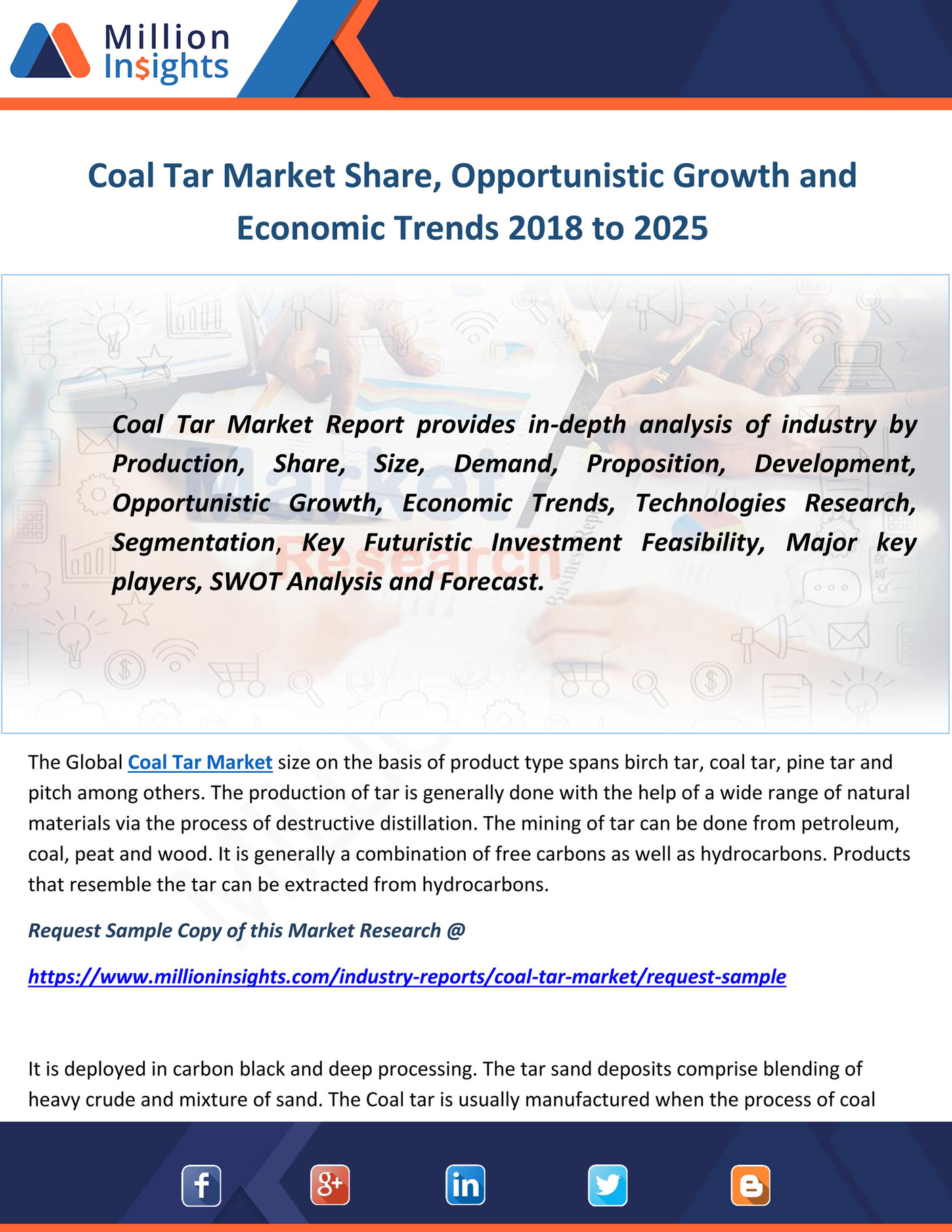 Million Insights - Coal Tar Market Share, Opportunistic Growth and ...