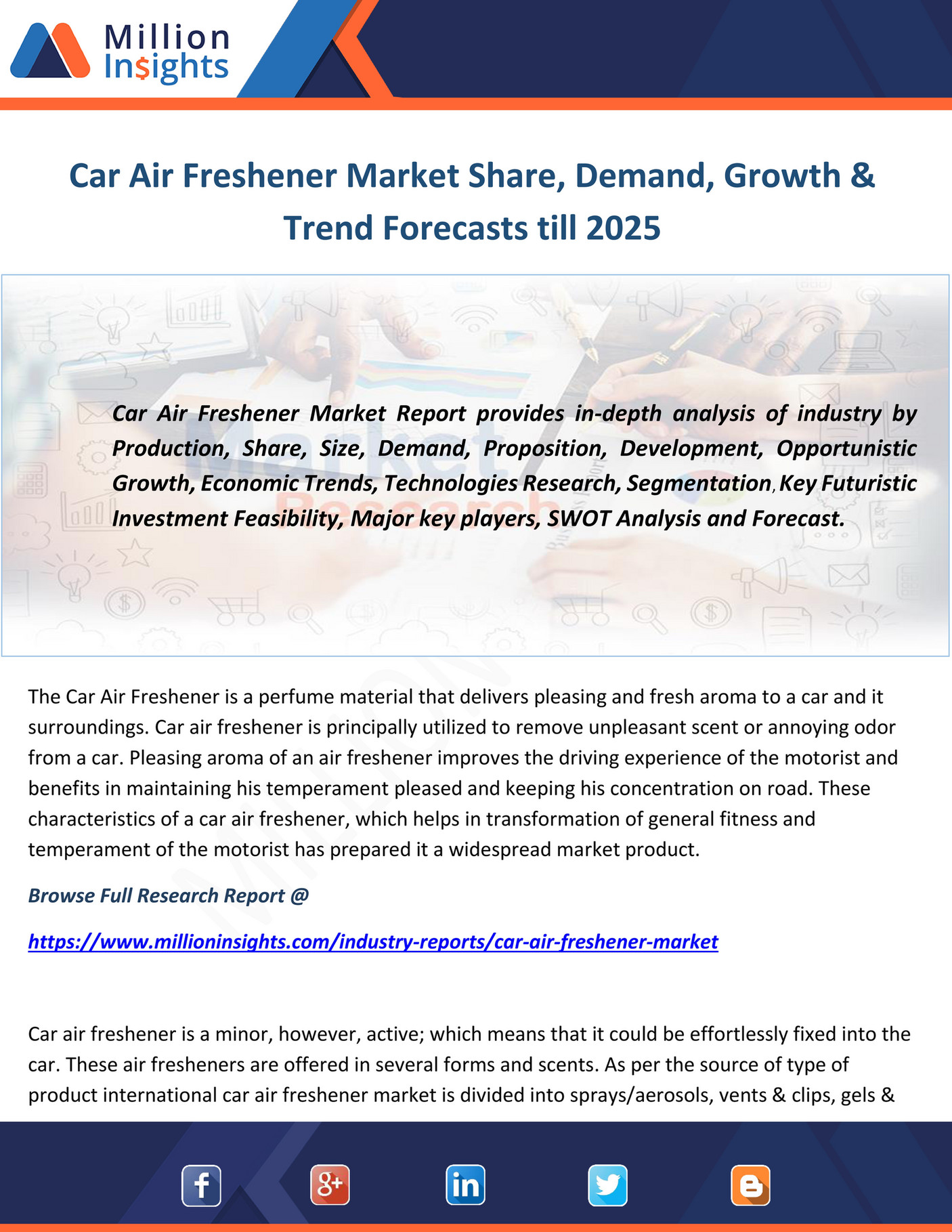 Million Insights - Car Air Freshener Market Share, Demand, Growth ...