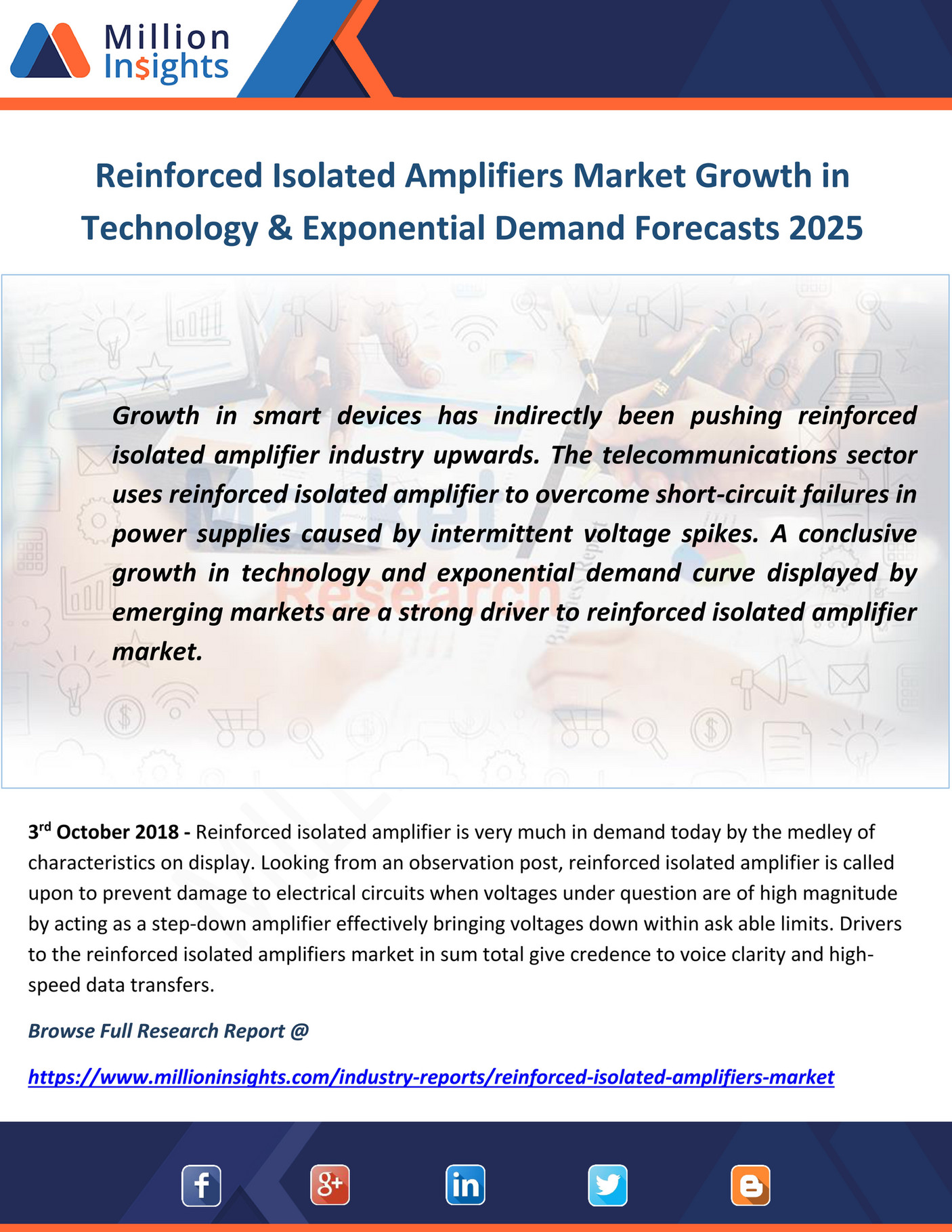 Million Insights Reinforced Isolated Amplifiers Market Growth in