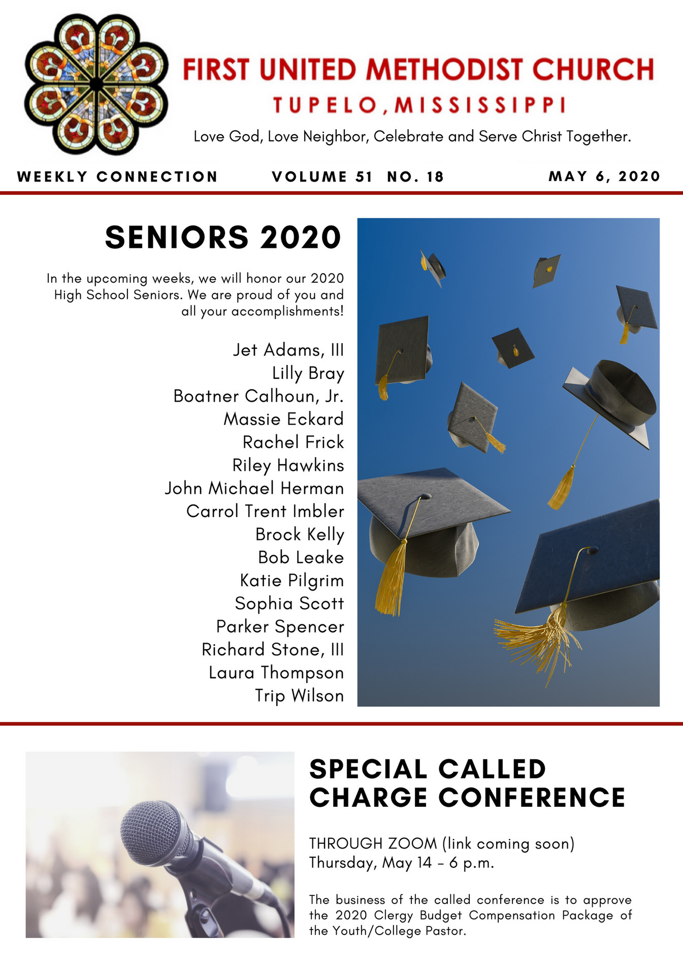 First United Methodist Church, Tupelo MS FUMC Newsletter 05.06.2020