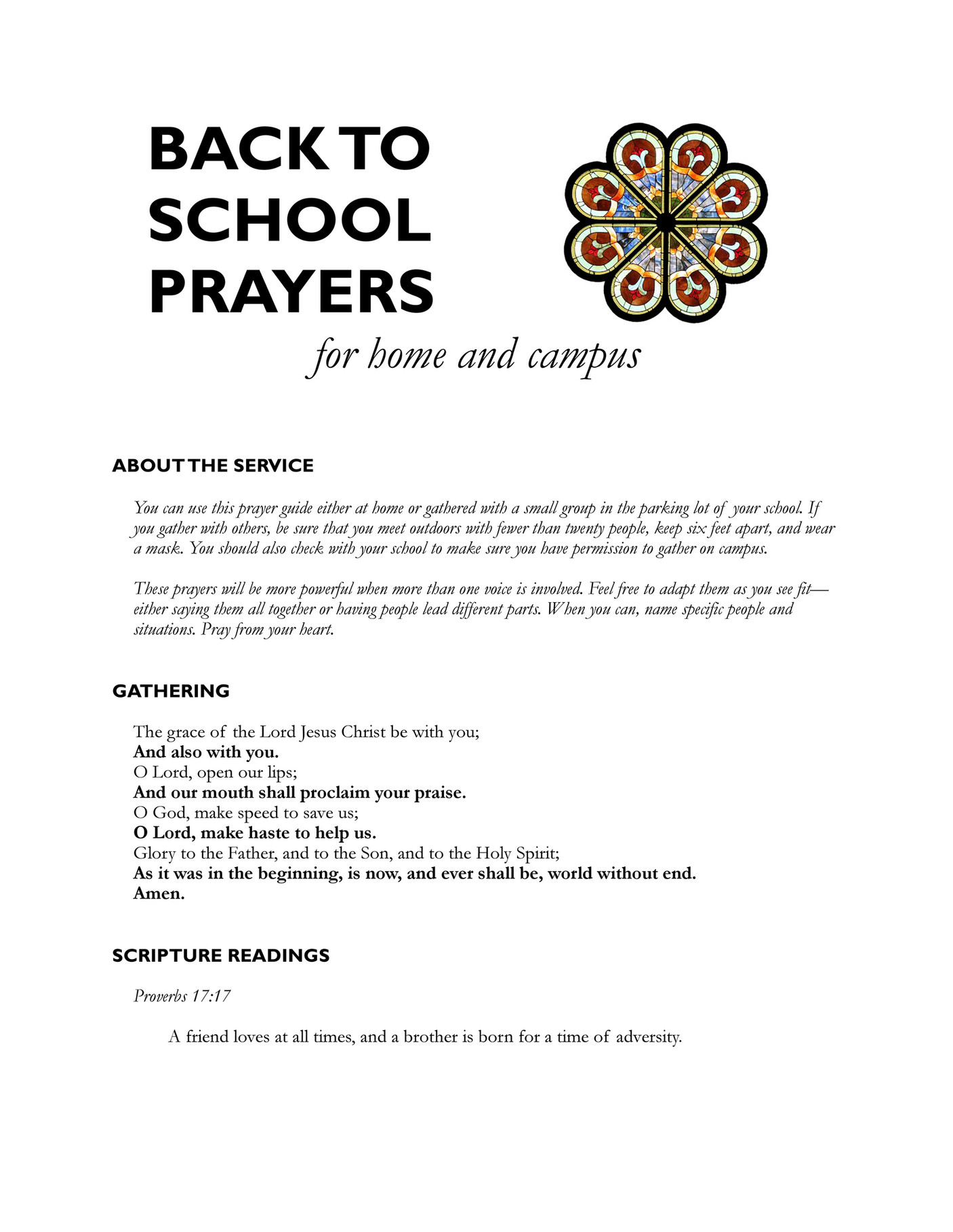 First United Methodist Church, Tupelo MS - Back to School Prayer ...