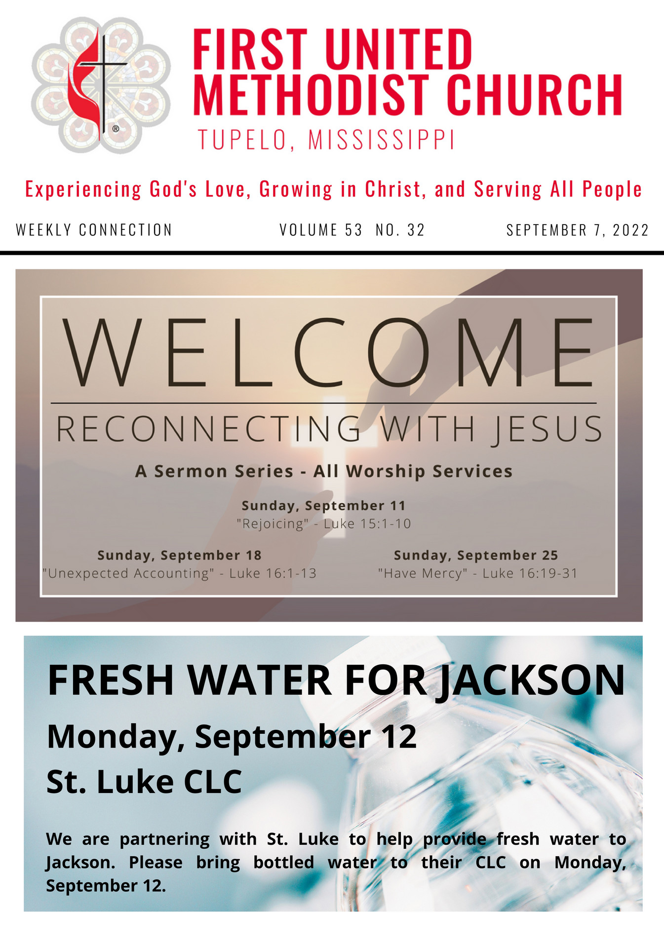 First United Methodist Church, Tupelo MS FUMC Newsletter 09.07.2022