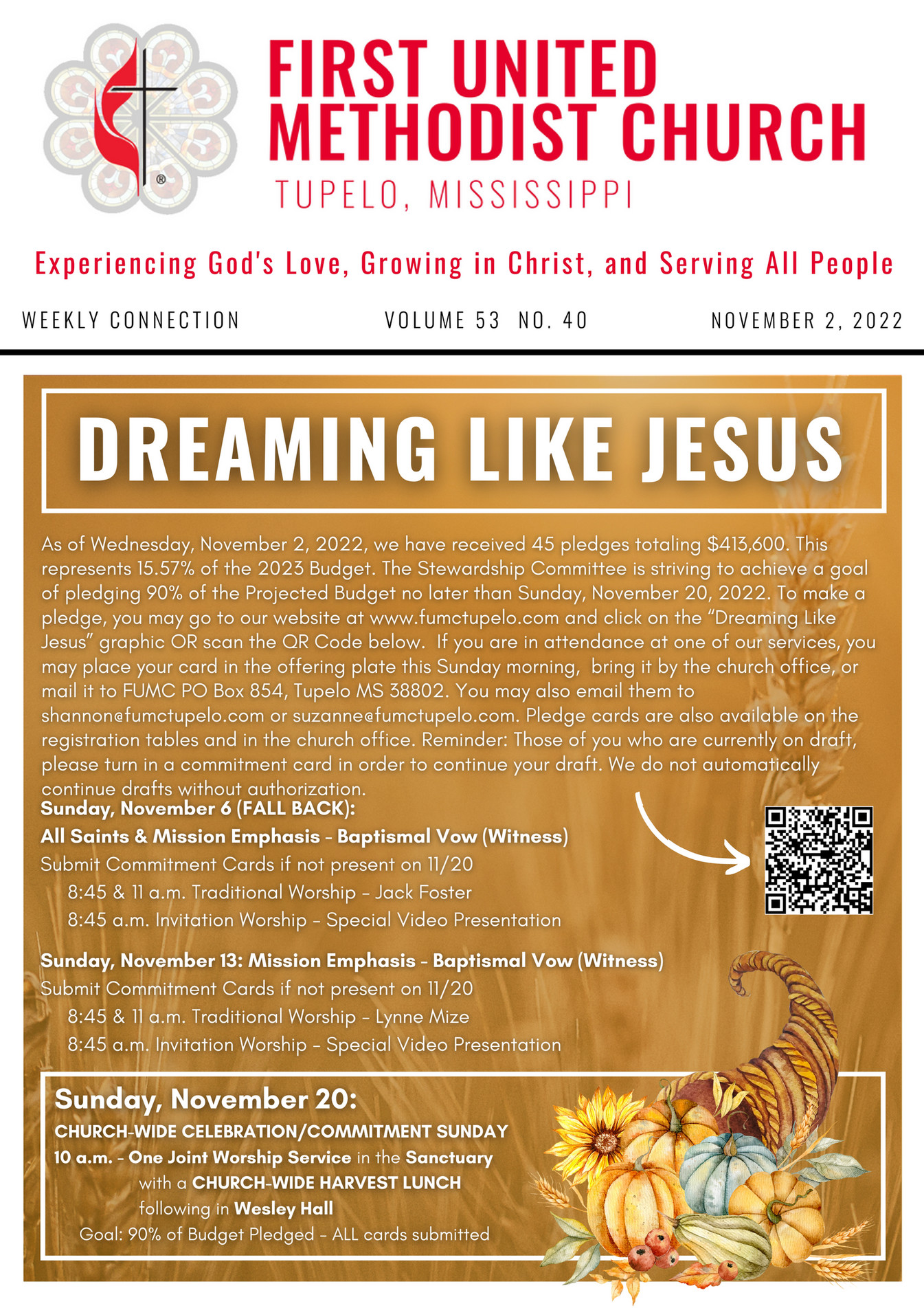 First united methodist church tupelo ms fumc newsletter 11 02 2022