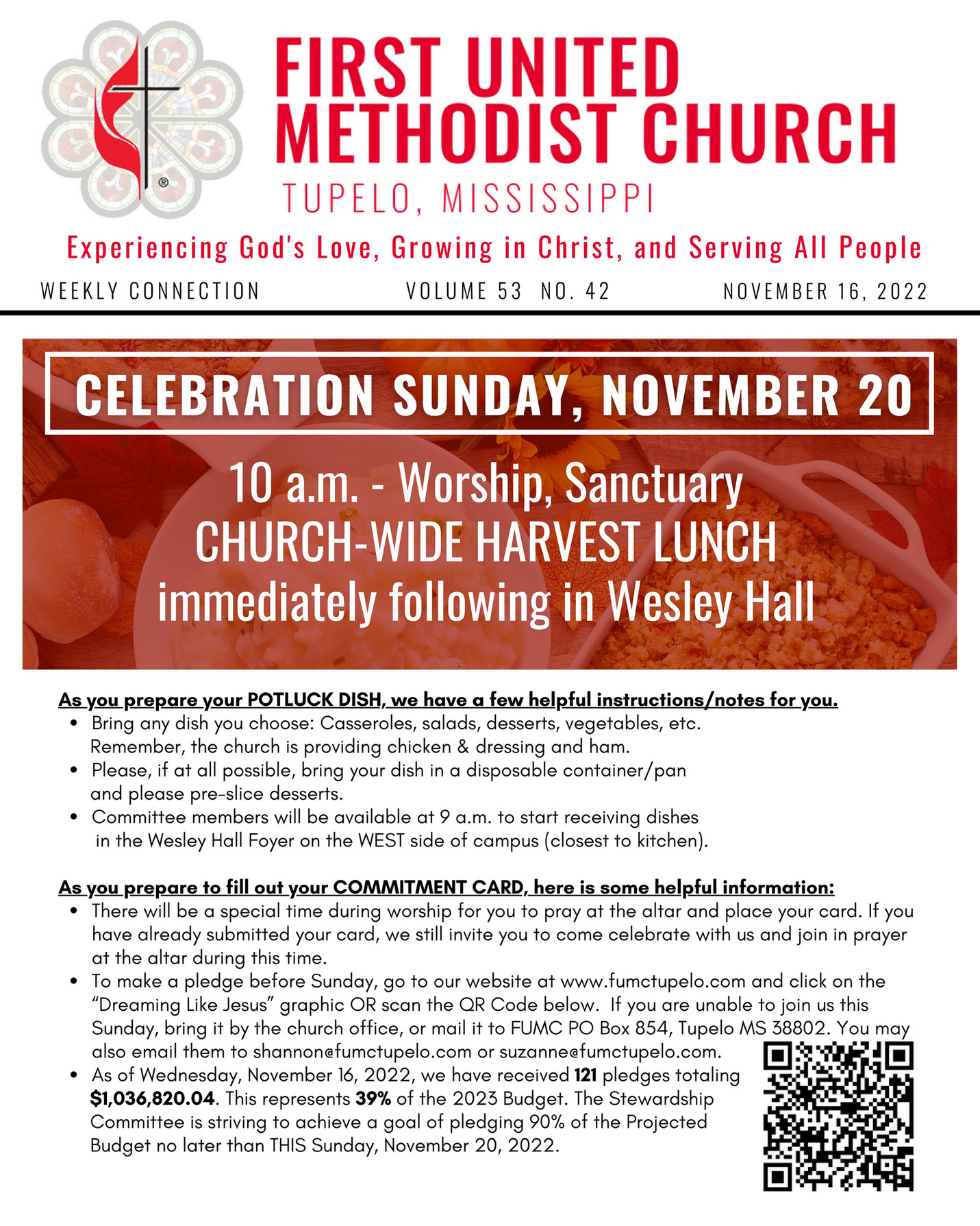 First United Methodist Church, Tupelo MS FUMC Newsletter 11.16.2022