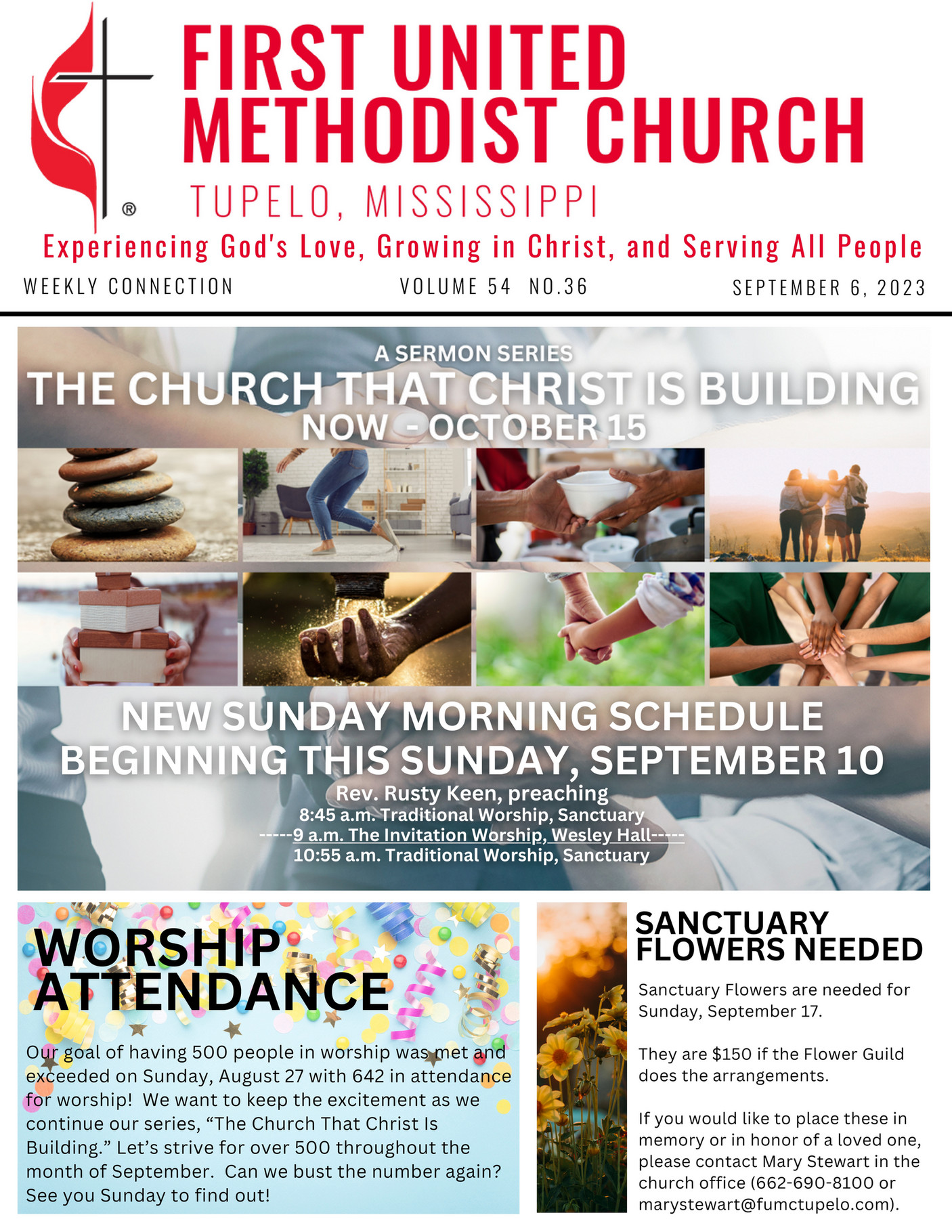 First United Methodist Church, Tupelo MS FUMC Newsletter 09.06.2023