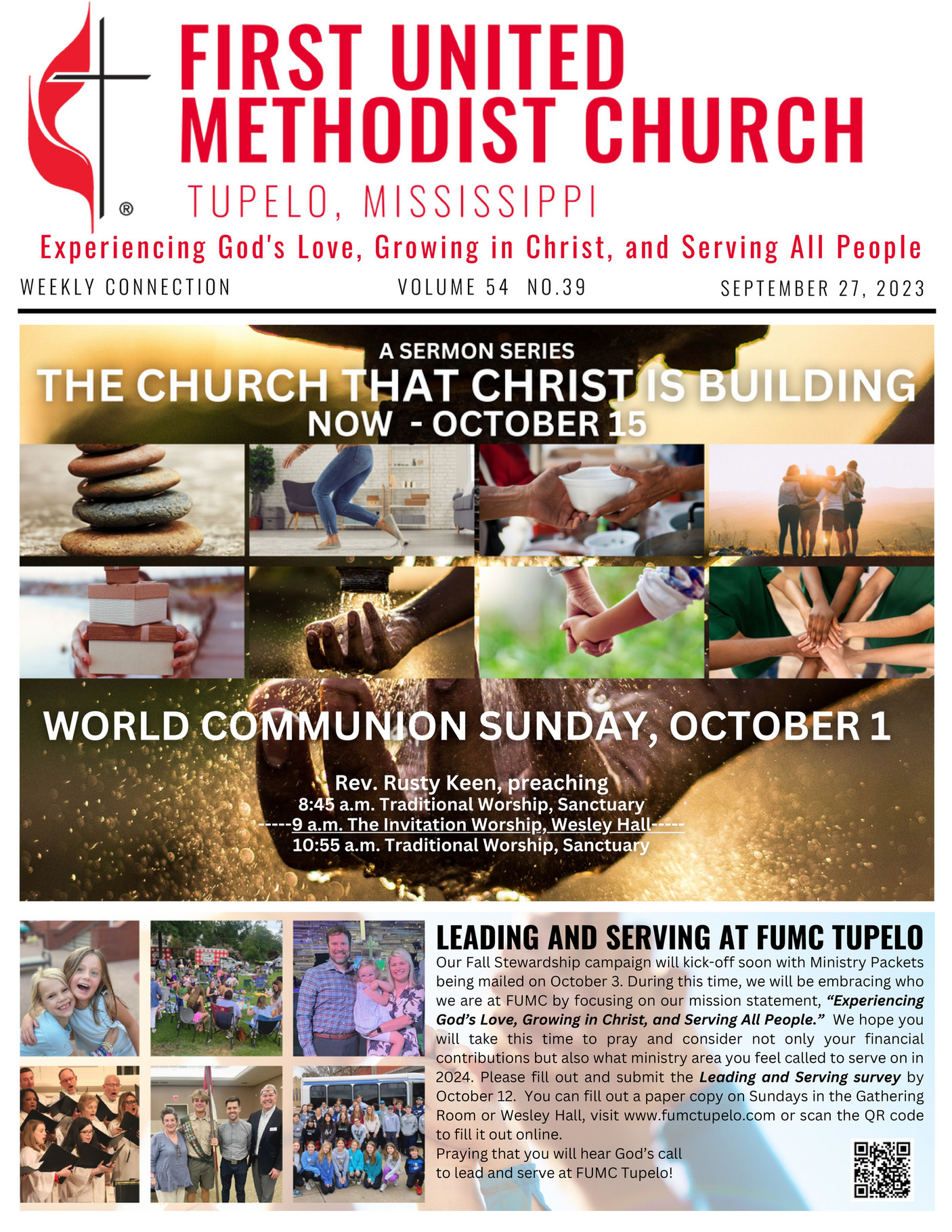 First United Methodist Church, Tupelo MS Online FUMC Newsletter 09.27