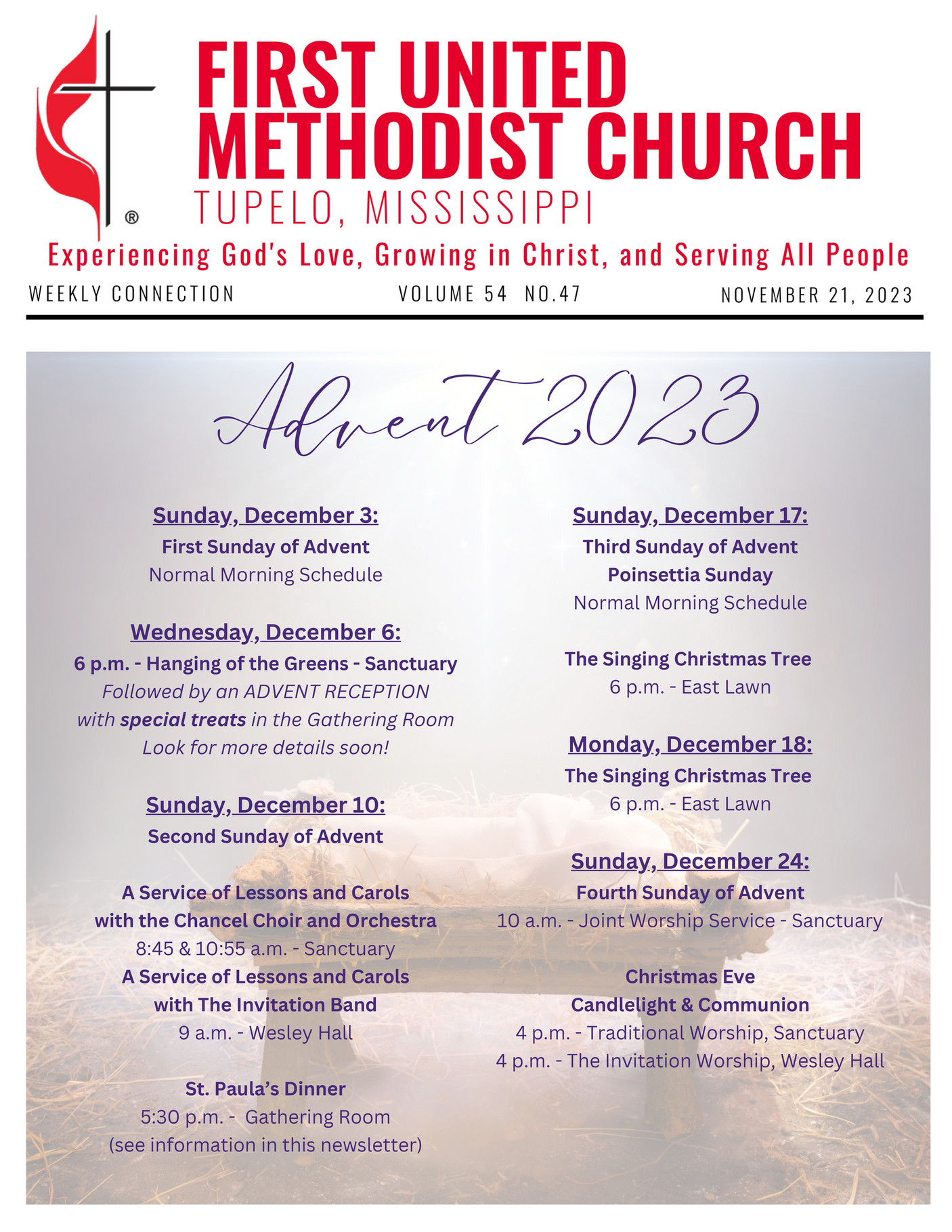 First United Methodist Church, Tupelo MS FUMC Newsletter 11.21.2023