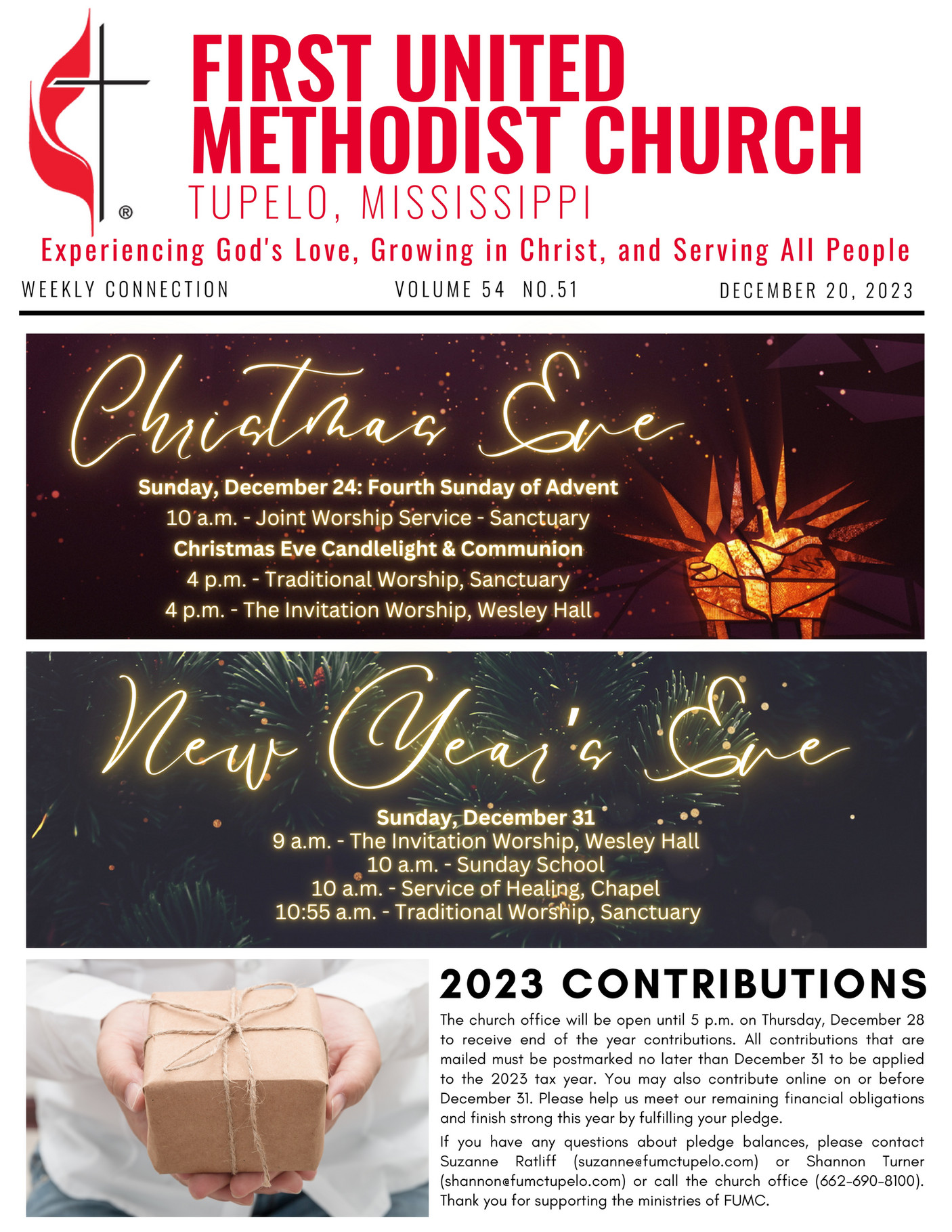 First United Methodist Church, Tupelo MS - FUMC Newsletter 12.20.2023 ...