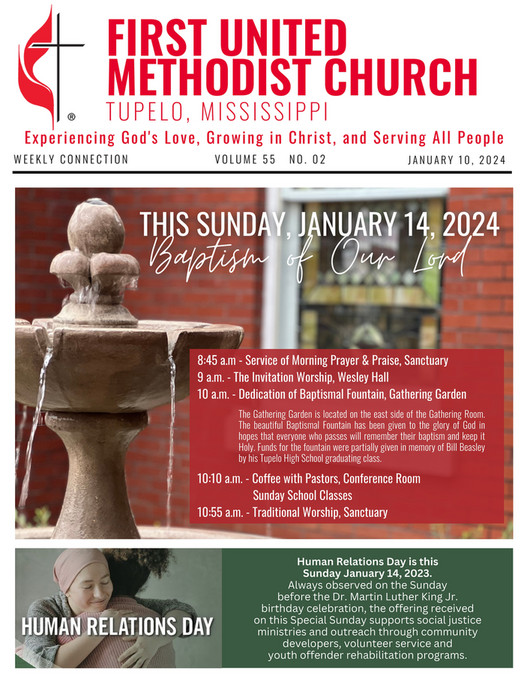 First United Methodist Church, Tupelo MS FUMC Newsletter 01.10.2023