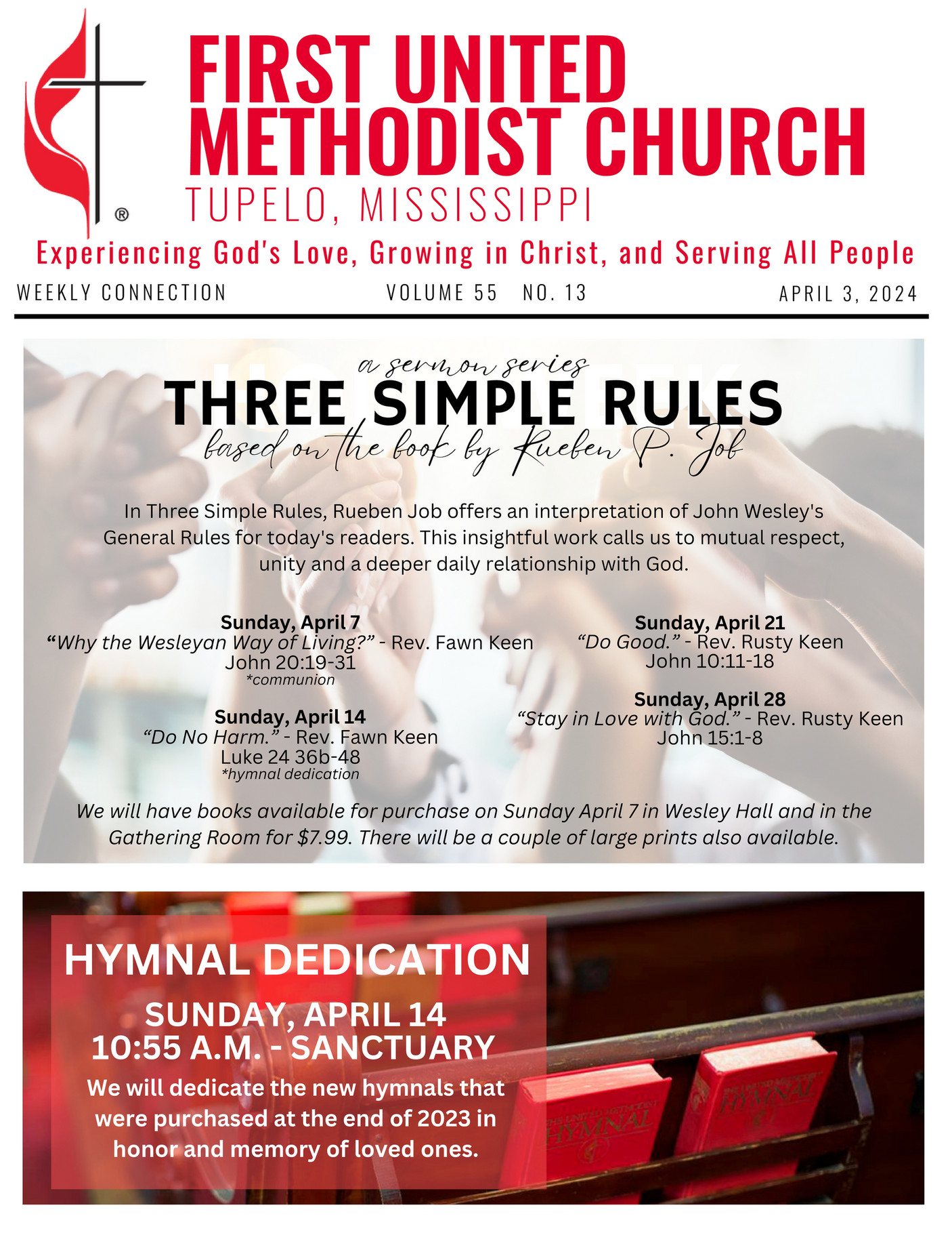First United Methodist Church, Tupelo MS FUMC Newsletter 04.03.2024