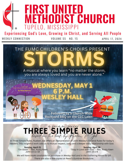 First United Methodist Church, Tupelo MS - FUMC Newsletter 04.17.2024 ...