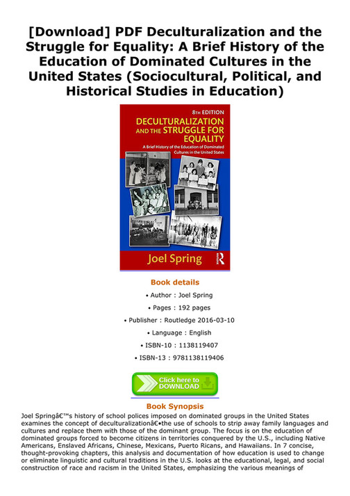 Tylerniemeyer10 - Download PDF Deculturalization and the Struggle for Equality A Brief History ...