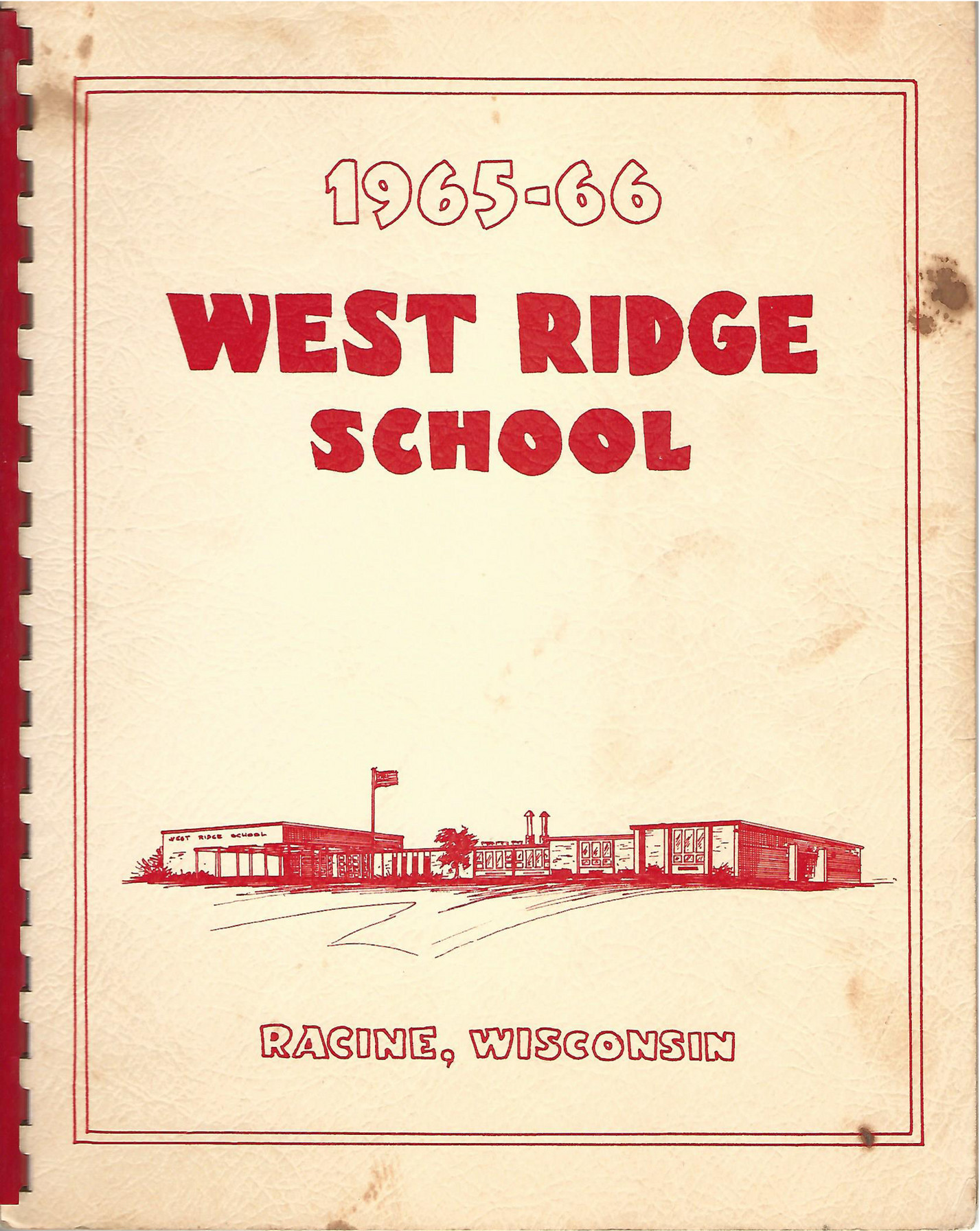 Racine History 196566 West Ridge School Yearbook, Grades K6 Page