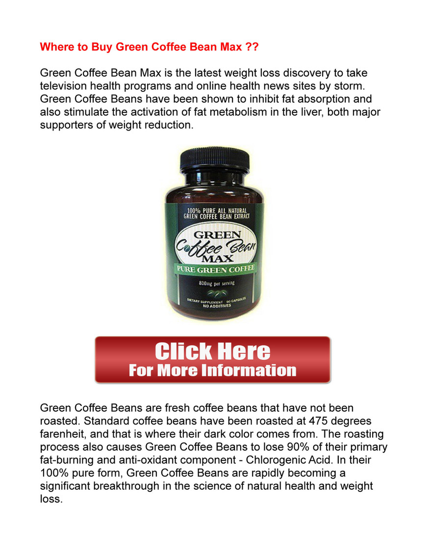 Do green coffee beans really work