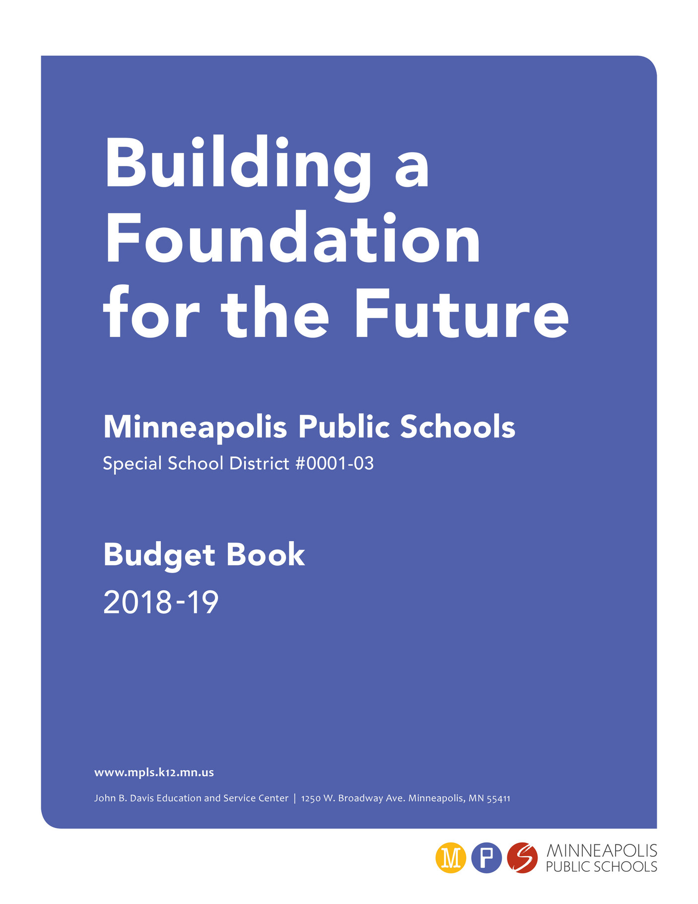 Minneapolis Public Schools Budget book 201819 Page 252253