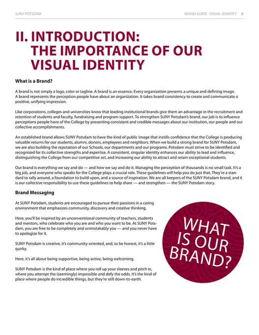 SUNY Potsdam - SUNY Potsdam Brand Guide - Page 4-5 - Created With ...