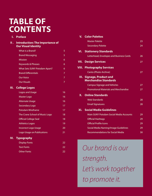 SUNY Potsdam - SUNY Potsdam Brand Guide - Page 2-3 - Created With ...