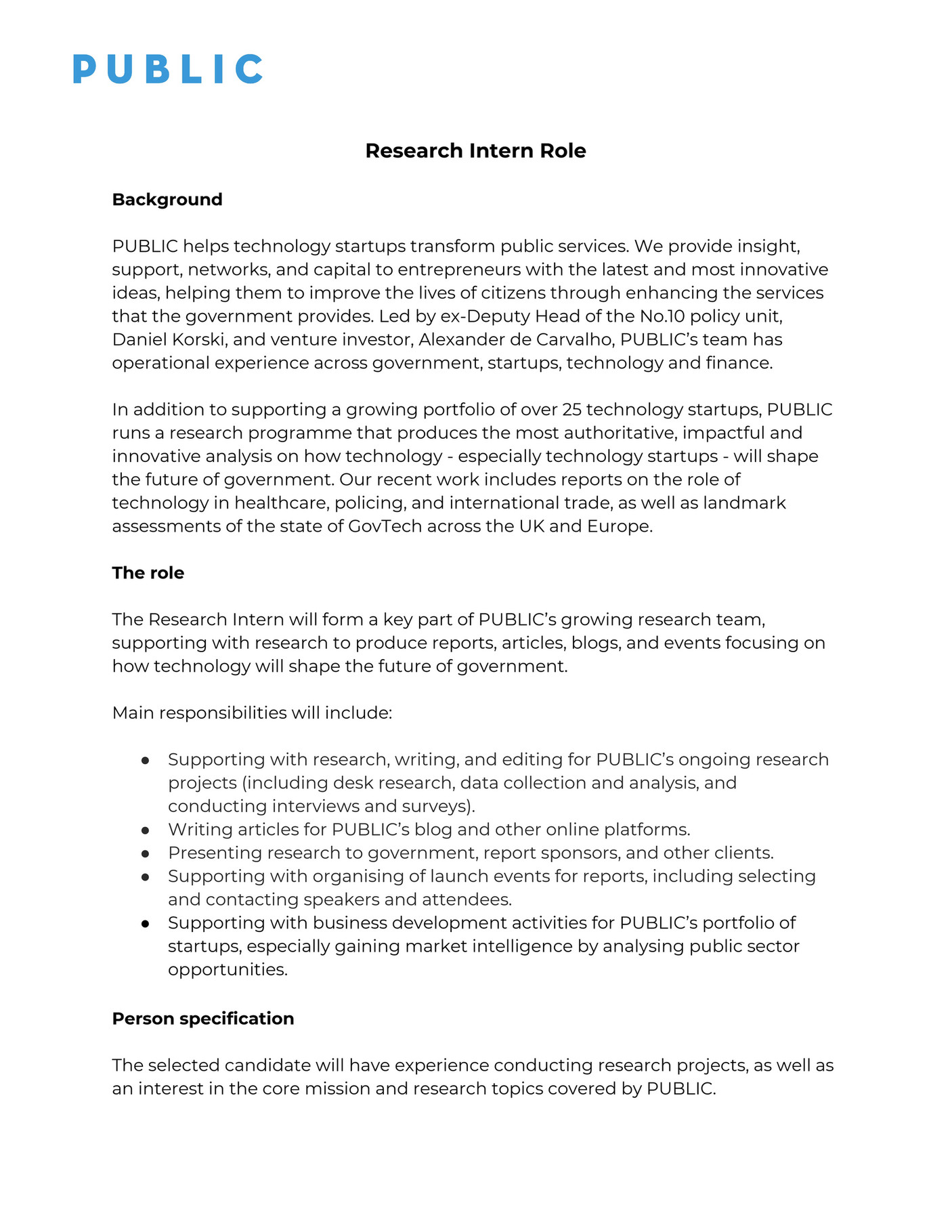 research paper job description