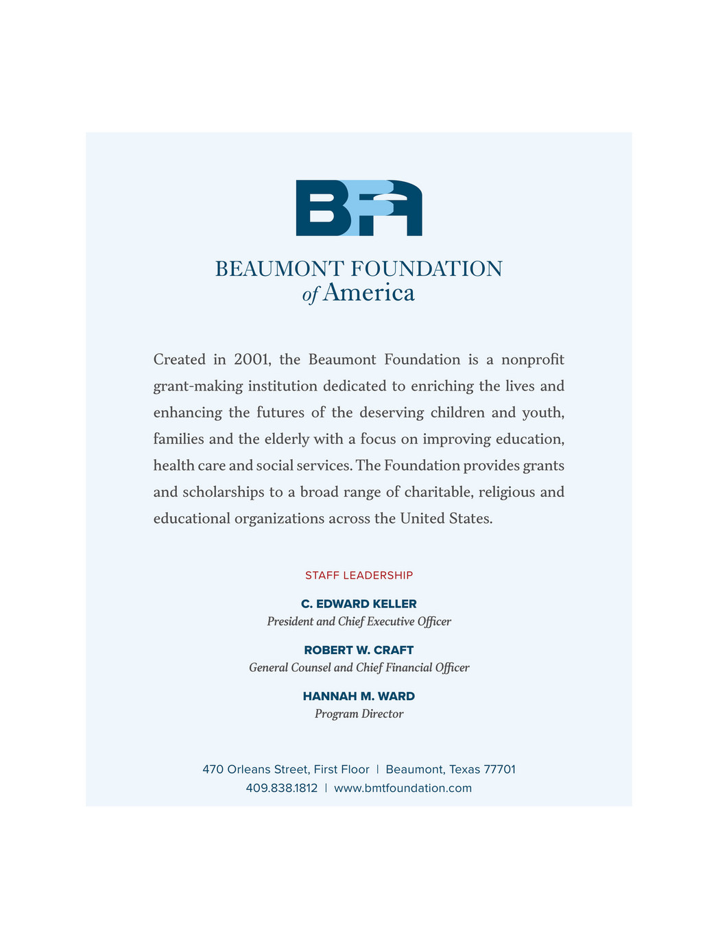 Beaumont Foundation Low EiE 2023 Program Page 1 Created with