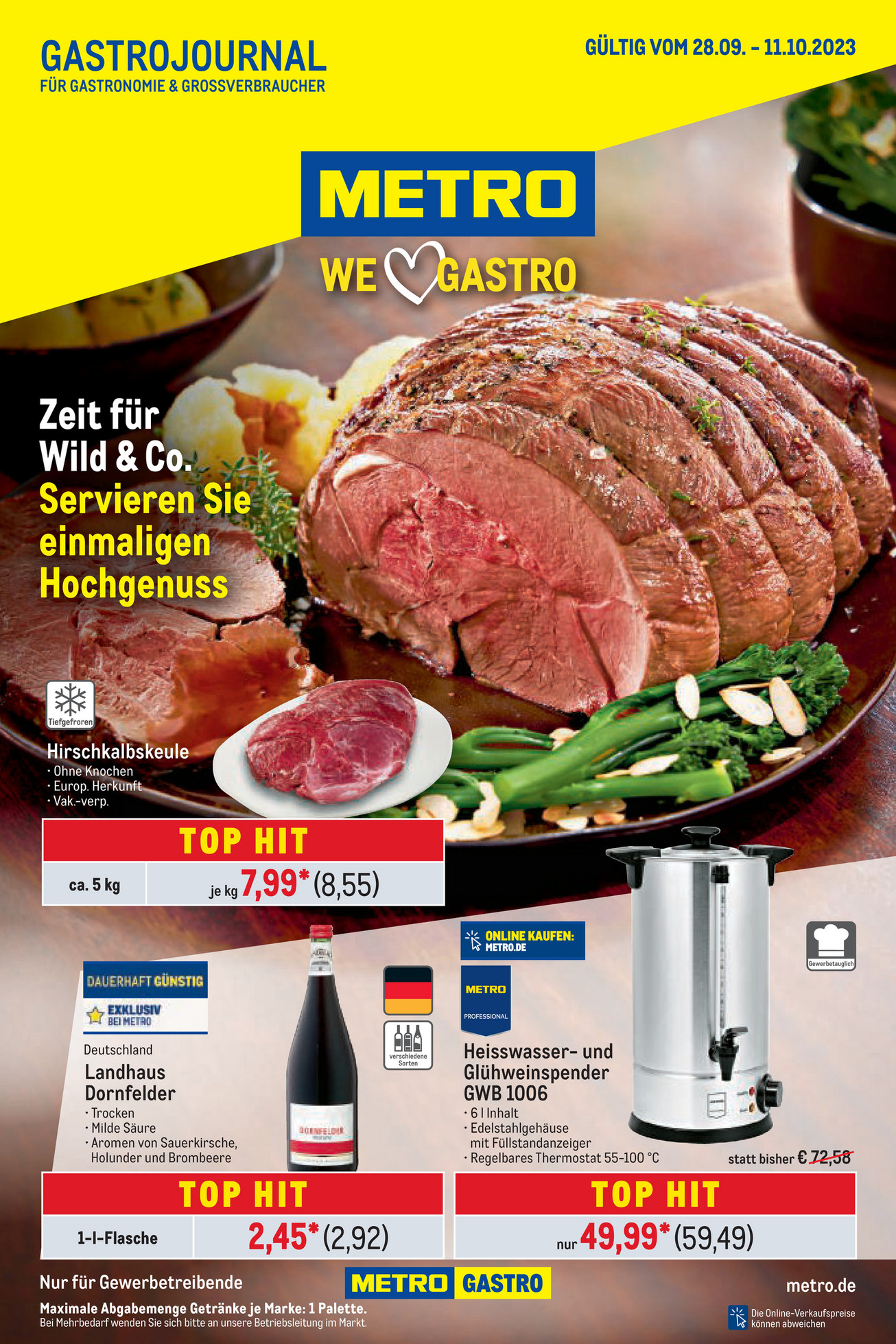 Metro Gastro Mit Normaler Metro Karte METRO GASTRO - GastroJournal - Seite 1