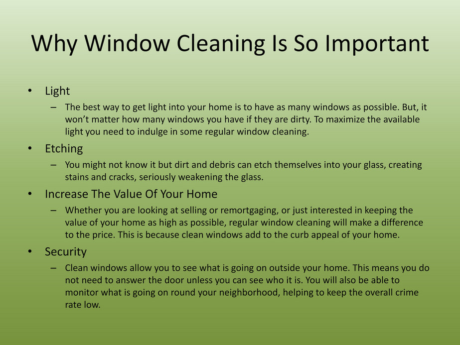 Residential Window Cleaning