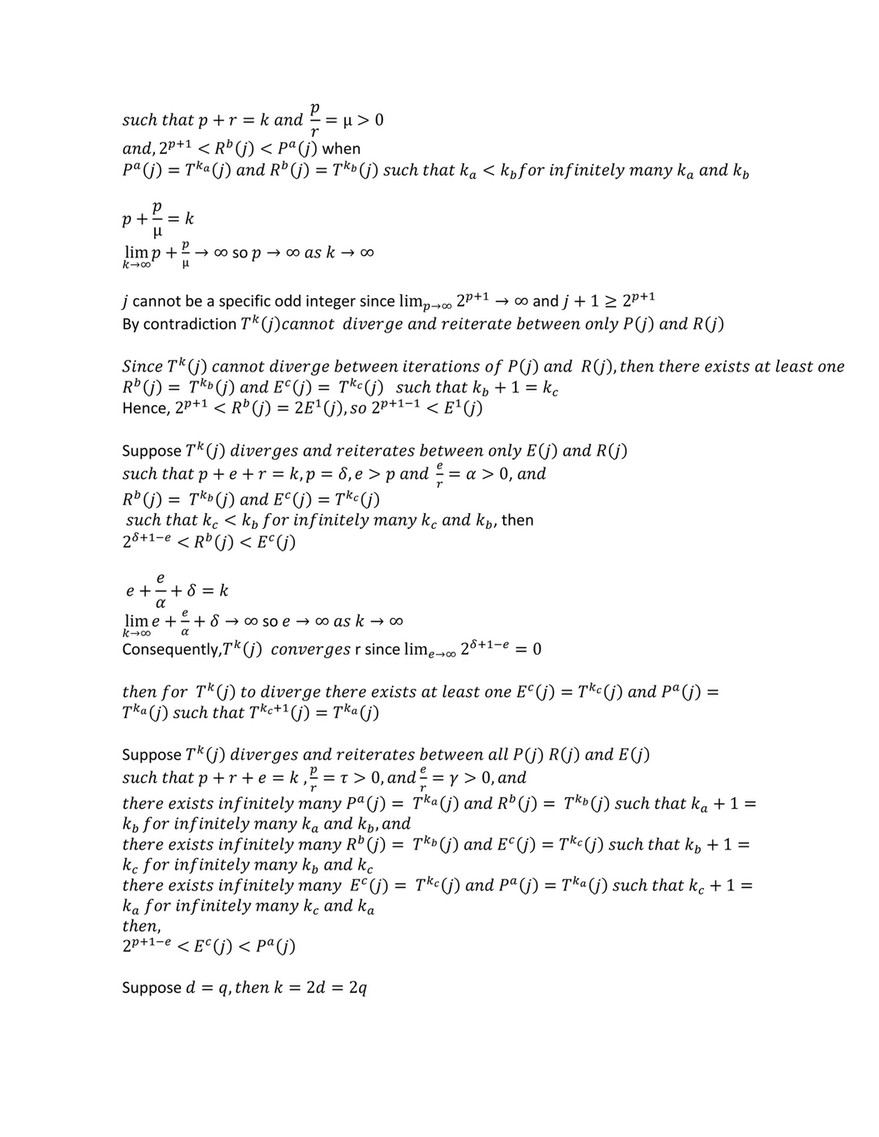 Mathematics Collatz Conjecture Unrevised Proof Page 1 Created With Publitas Com