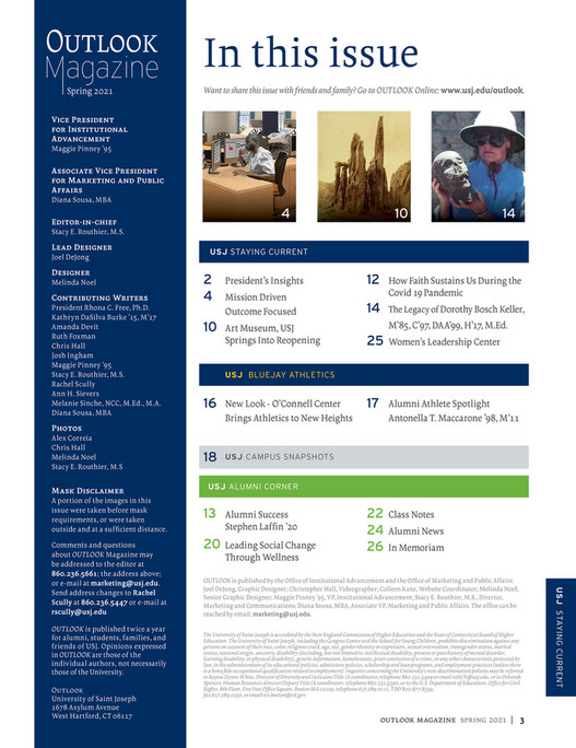 Stacy Routhier Publications - University of Saint Joseph - Outlook ...