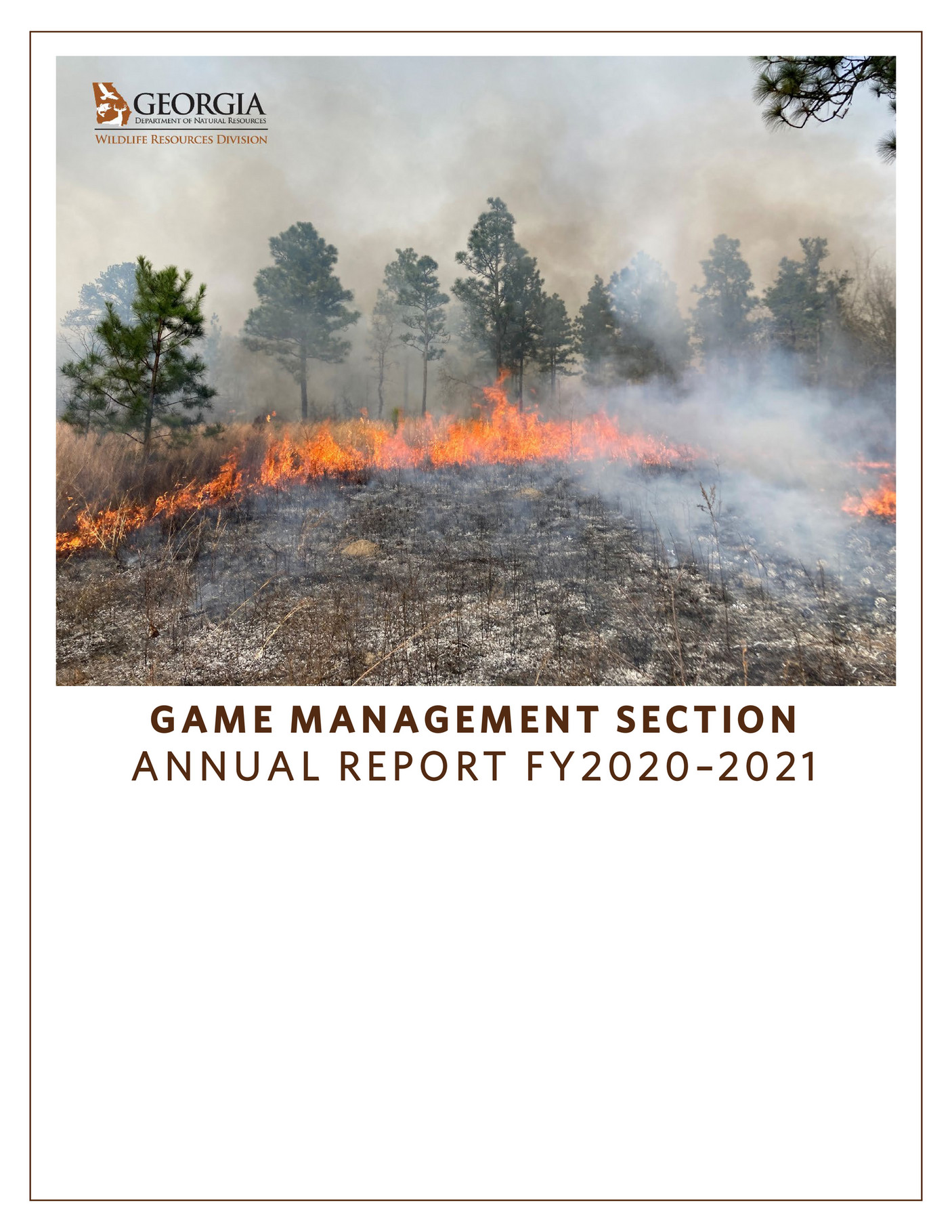 Georgia department of natural resources gmannualreport2021 final
