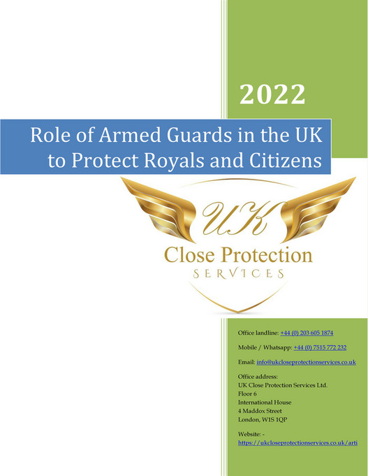 gregorygunterlaw - Role of Armed Guards in the UK to Protect Royals and ...