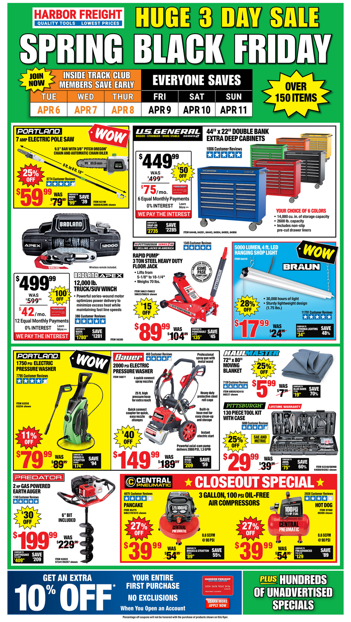 Harbor Freight Tools Spring Black Friday Sale Page 1