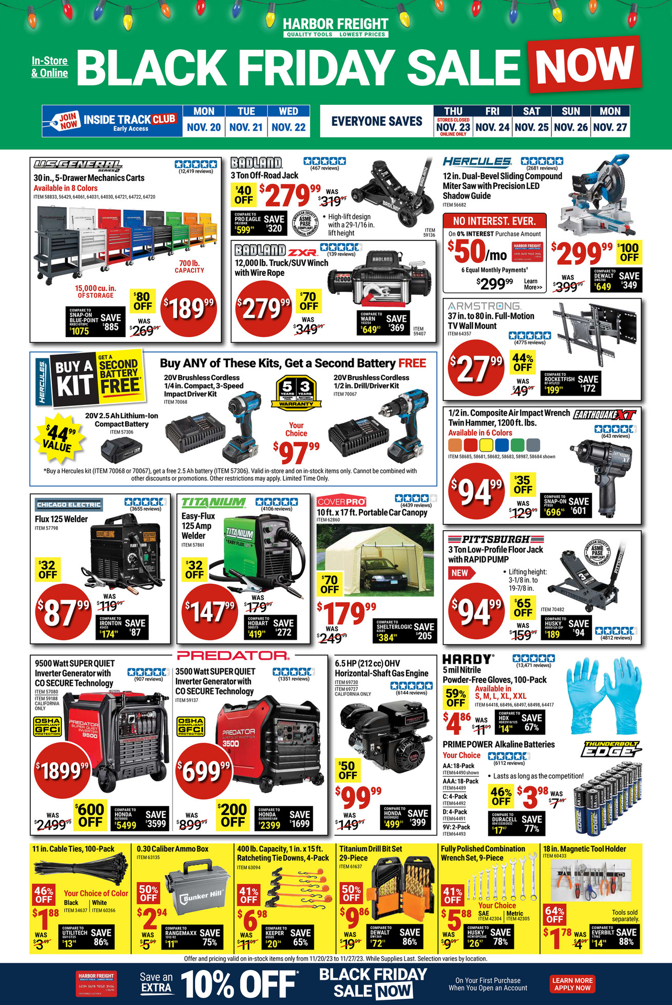 Harbor Freight Tools - Black Friday Parking Lot Sale - Page 1