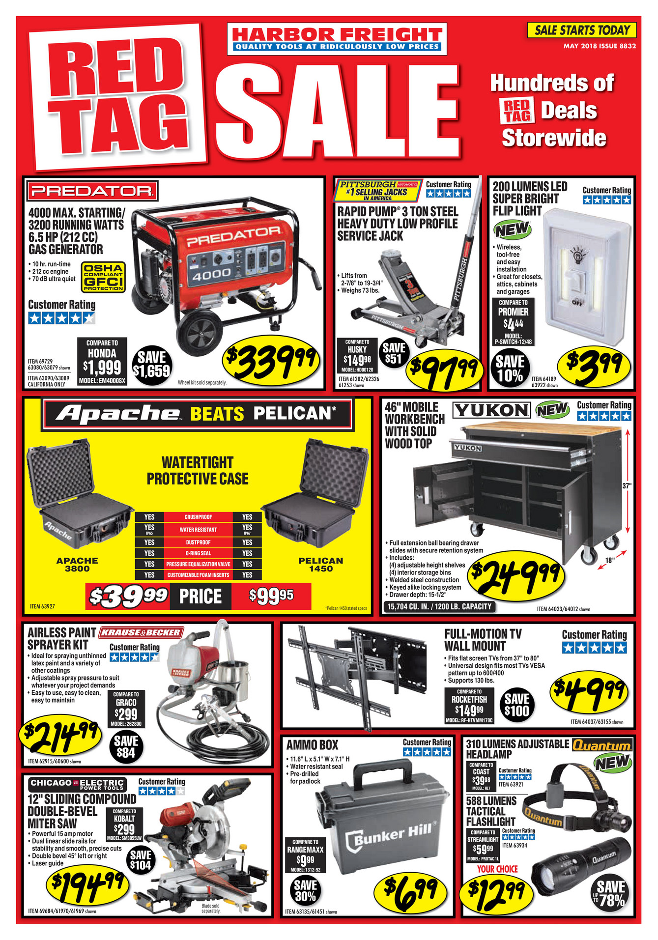 Harbor Freight Tools - May 2018 Ad - Page 1