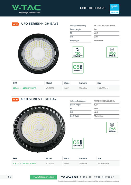 VTAC - Lighting Catalog 2026 Middle East - Page 36-37