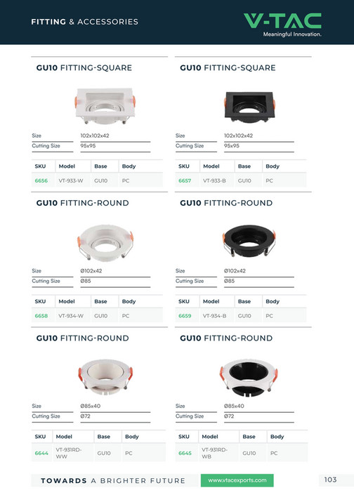 VTAC - Lighting Catalog 2026 Middle East - Page 104-105