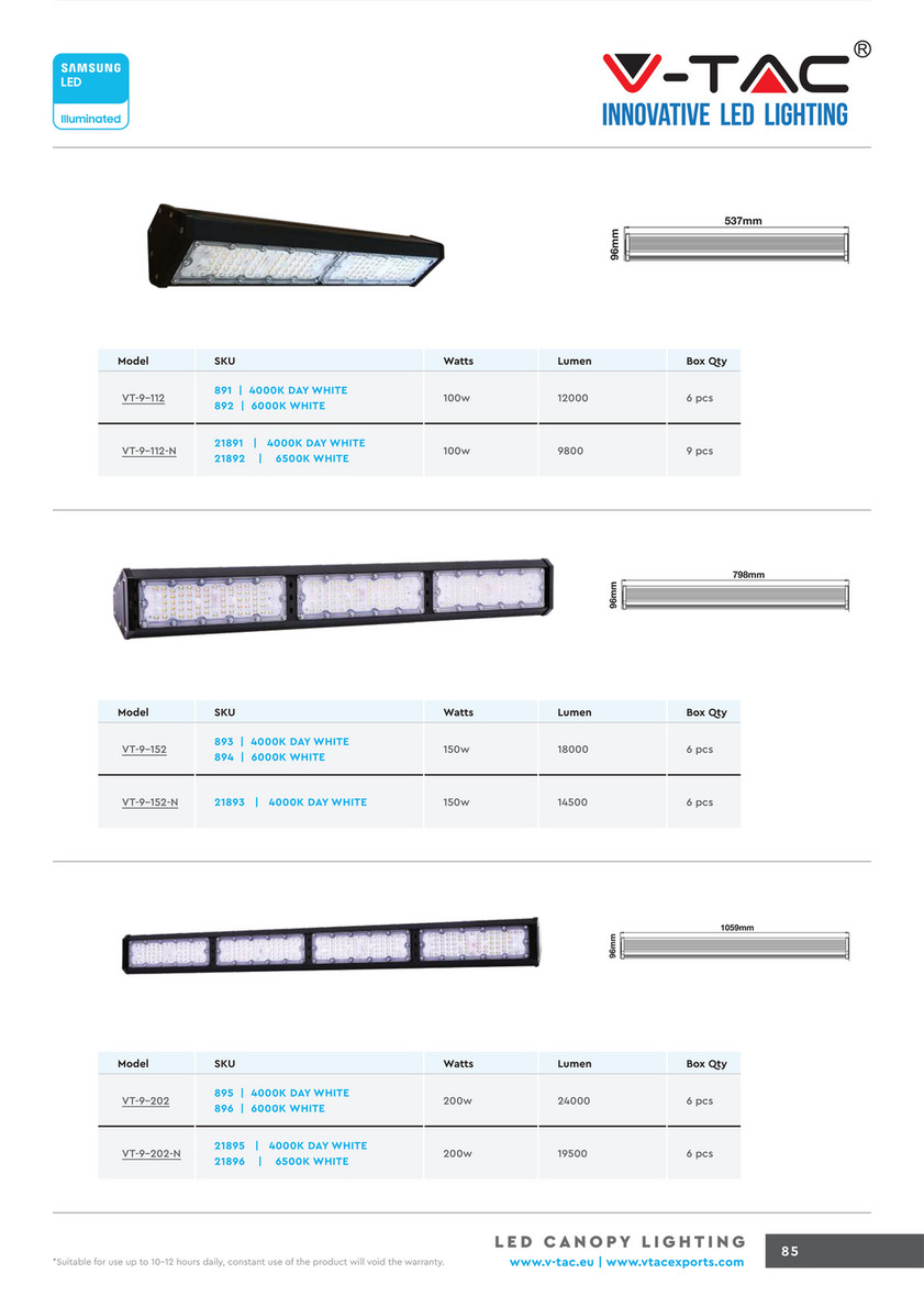 VTAC - V-TAC Samsung Catalogue - Page 86-87