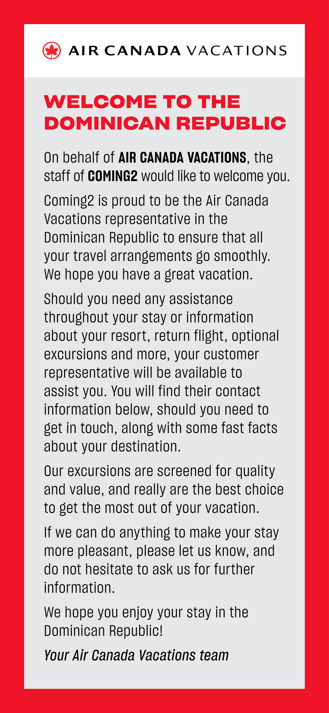 Air Canada Vacations