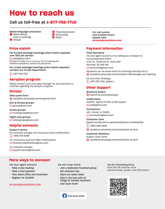 Air Canada Vacations Air Canada Vacations Europe Toolkit 2023 24 EN Air canada vacations air canada vacations europe toolkit 2023 24 en