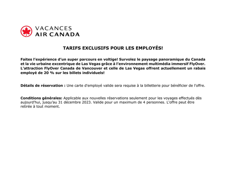 air canada travel agent waivers