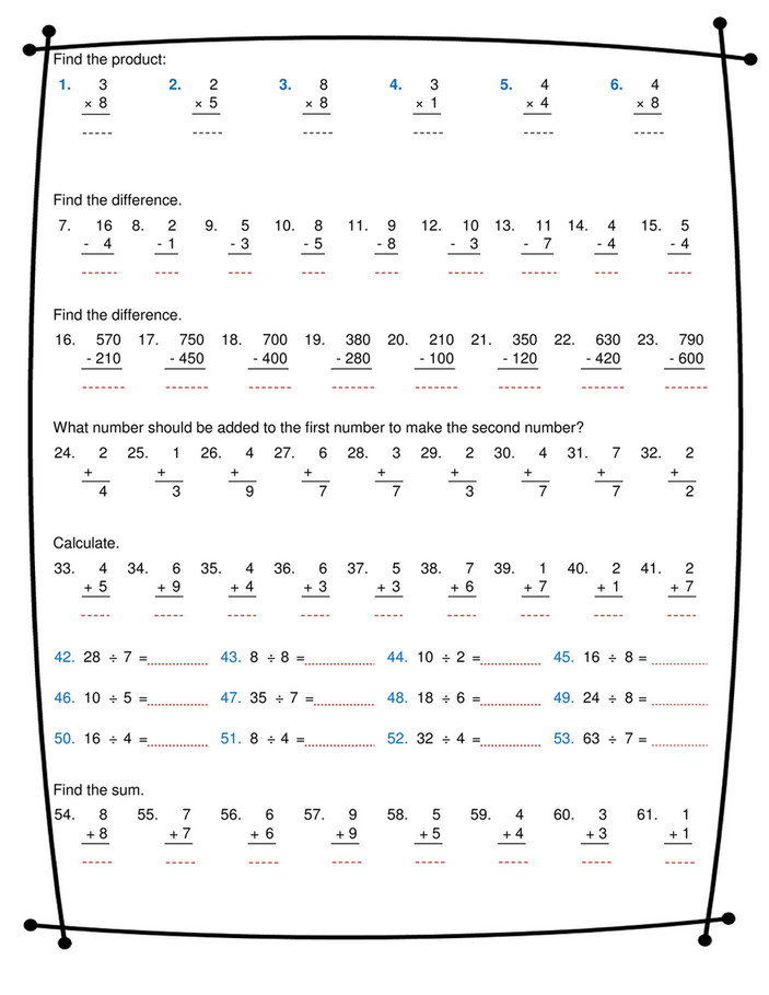 ninalazina addition subtraction multiplication division worksheets pdf upload v2 page 1 created with publitas com