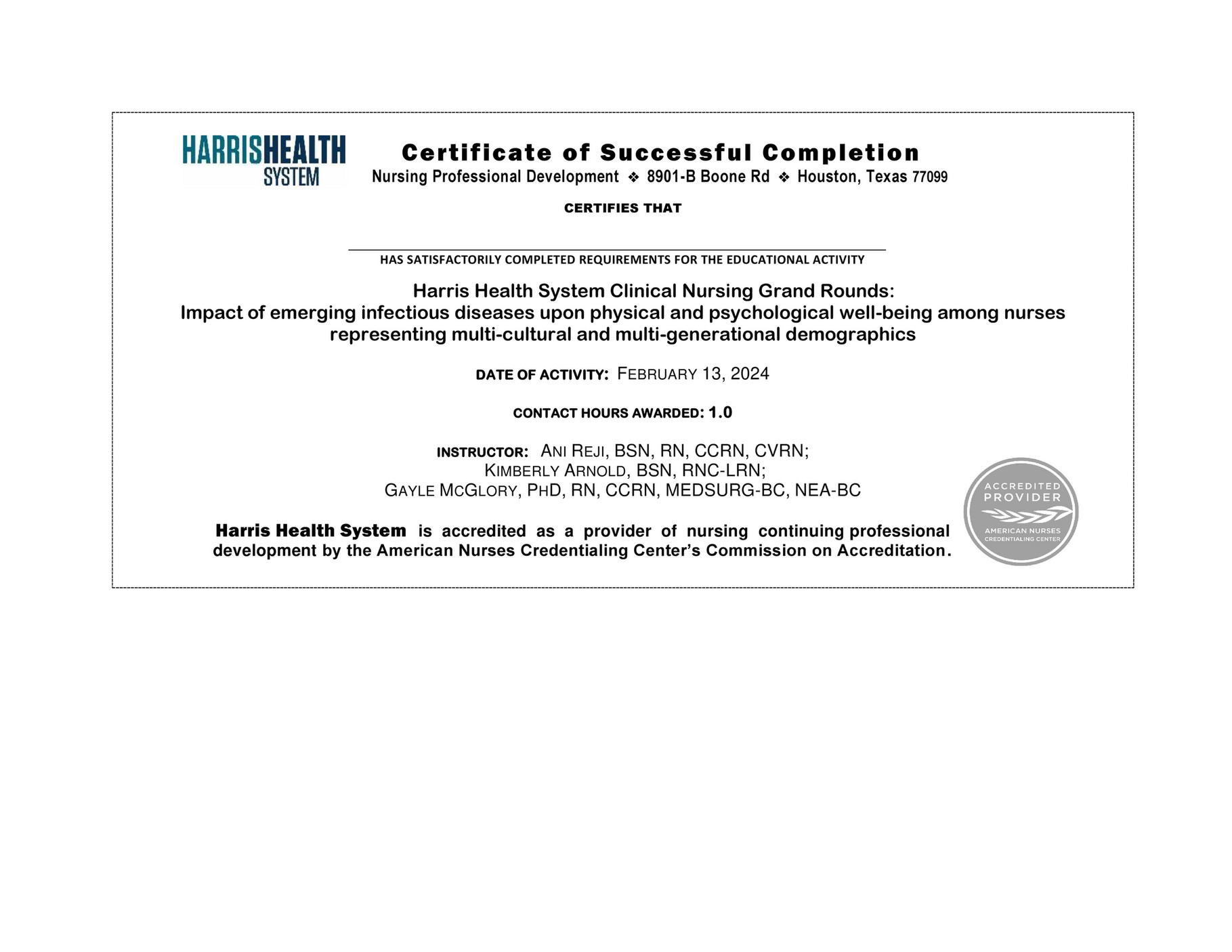 Harris Health System - CNE certificate -NGR February 2024 - Page 1 ...