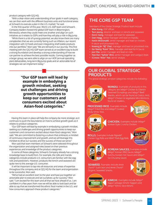 Schwan's Company Schwan's_People_Spring_2023 Page 1011 Created