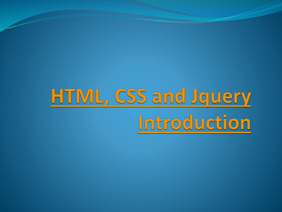 cnc web world - HTML, CSS and Jquery Introduction - Page 1 - Created ...