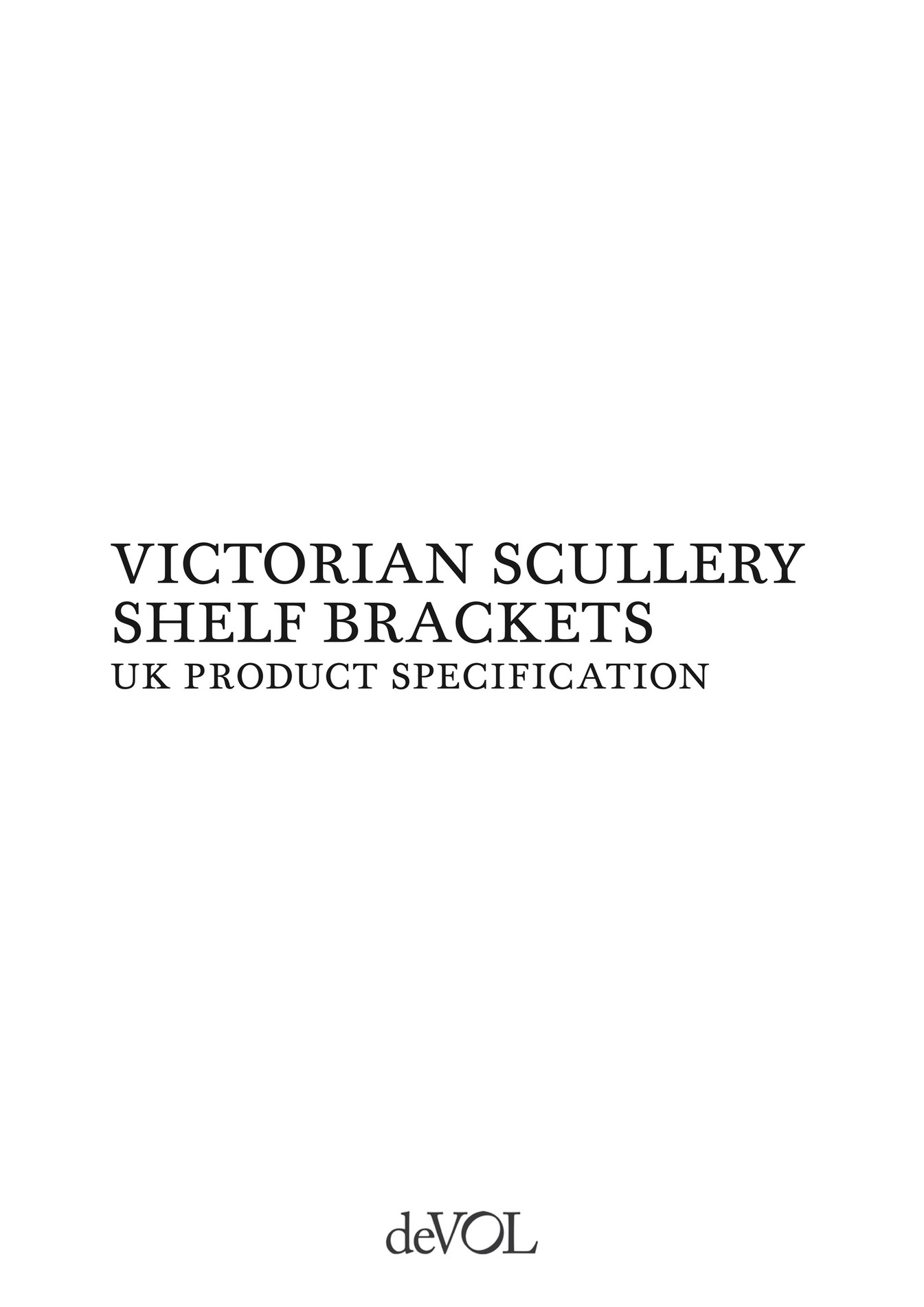 deVOL Kitchens Victorian Scullery Shelf Bracket UK Product