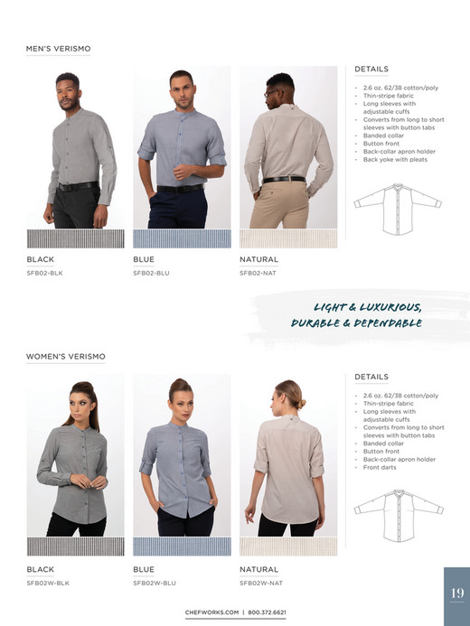 Chef Works Contemporary Catalog 2020 Page 1819